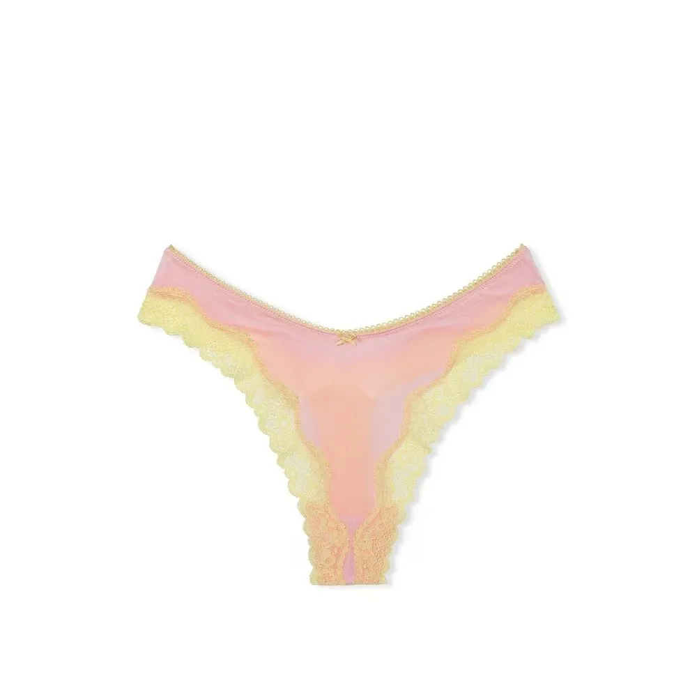 Victoria's Secret Tease High-Leg Scoop Thong Panty S NEW